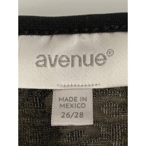 Avenue Womens Plus Size 26/28 3X 3/4 Sleeve Tops lot of 2 RZ10407 Tunic - Picture 3 of 12